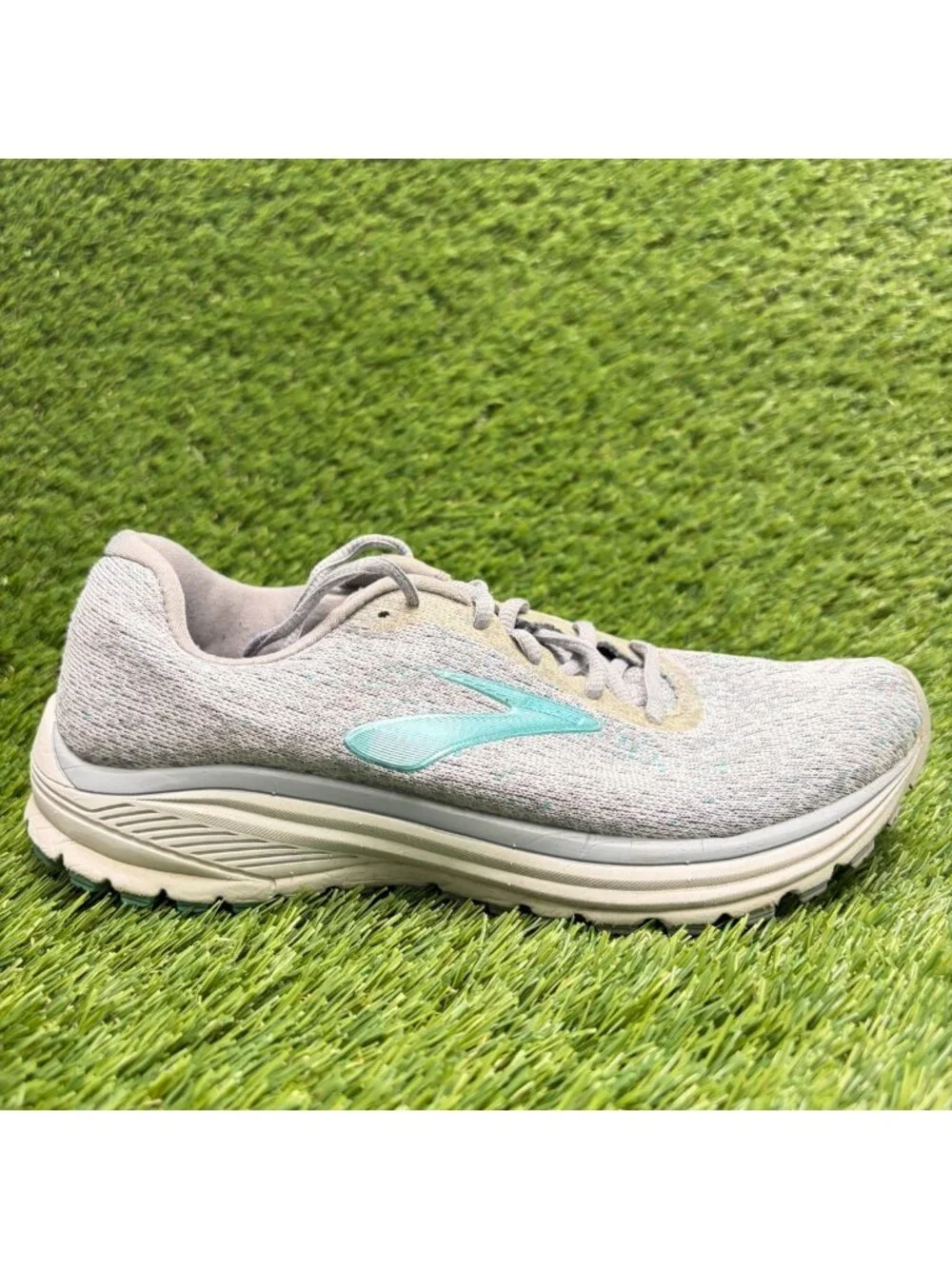 Brooks Anthem 2 Women Size 6.5 Gray Blue Athletic Running Walking Shoes Sneakers